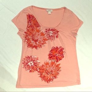 Salmon LOFT Formal TEE